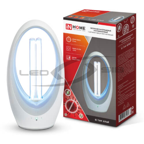 Светильник бактерицидный ультрафиолетовый настольный БС T36W белый с датчиком присутствия 230В