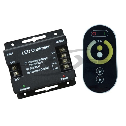 Диммер двухканальный LS Led Touch W+WW 2*6 Ампер  общий 12 Ампер 12-24 V 144-288 Ватт