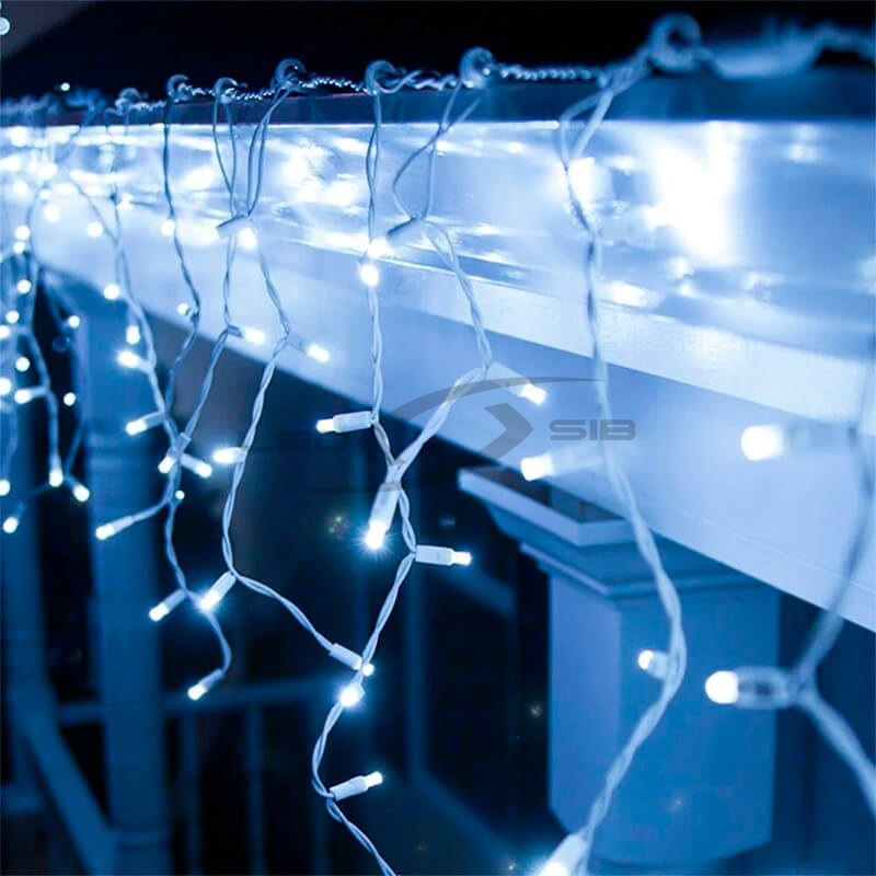 Светодиодная бахрома LS 3,1*0,3*0,5м 120 LED 8W провод ПВХ прозрачный 2,3 мм. IP65 (стыкуется)