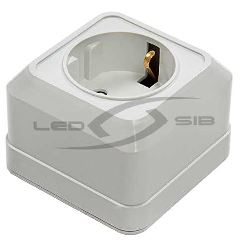 розетка 1ая накл с з/к со шторками bolleto белая накладная 7028х Розетка 1ая накл с з/к со шторками BOLLETO белая накладная 7028х