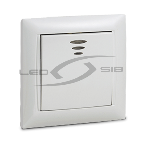 Выключатель 1кл VALENZO c подсветкой белый 6121
