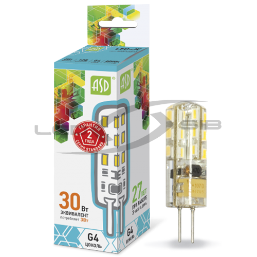 лампа сд led-jc-standard 3.0w 12v g4 270lm Лампа сд LED-JC-standard 3.0W 12V G4 270Lm