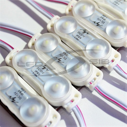 Светодиодный модуль LS VIVO "ЛУЧ V" с линзой SMD 2835/2LED 50x16x11 мax 1W 130 Lm IP68 Пр. 14,5 см