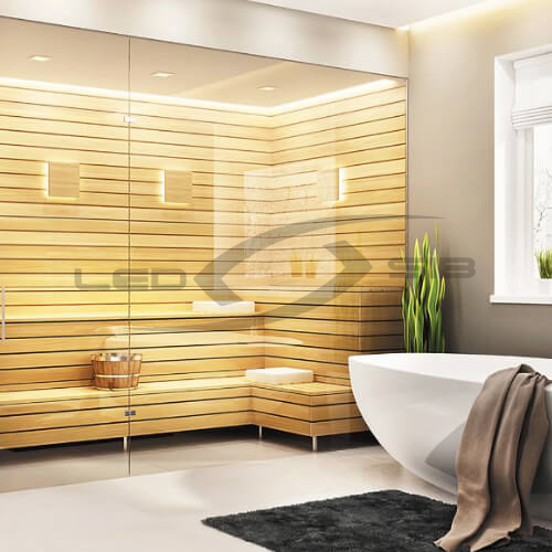 термостойкая светодиодная лента для сауны и бани ls smd 2835/180 led 24v 12мм 12w/m ip68 3,5 см реза Термостойкая светодиодная лента для сауны и бани LS SMD 2835/180 LED 24V 12мм 12W/m IP68 3,5 см реза