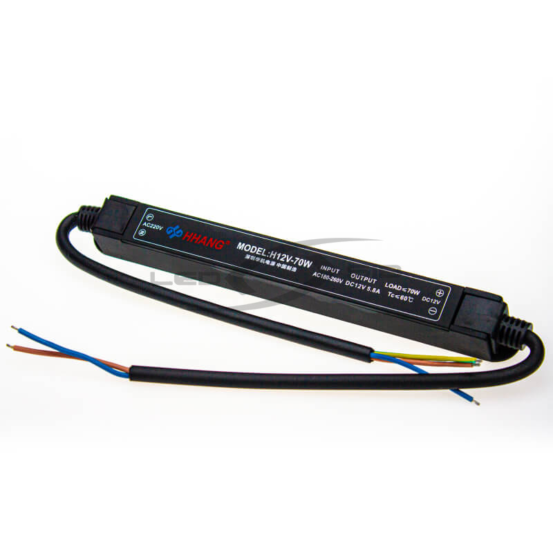 Блок питания LS узкий 70W DC12V 5,8A IP66 AC 170-265V (Алюм. корпус) 195*20*20мм HH