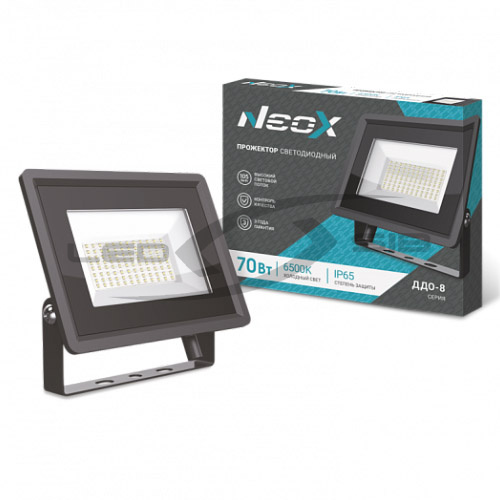 Прожектор сд ДДО-8- 70Вт 230В IP65 7350Лм NEOX