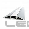 Накладной алюминиевый профиль для порогов (с экраном) LS-CC-077 для ленты шир. до 10мм(2000х52x10мм)