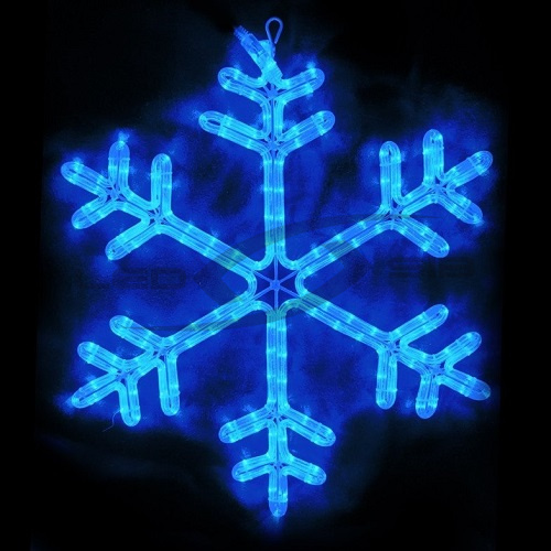 снежинка led ls на металлическом каркасе, 60 см, с контроллером 220v Снежинка LED LS на металлическом каркасе, 60 см, с контроллером 220V