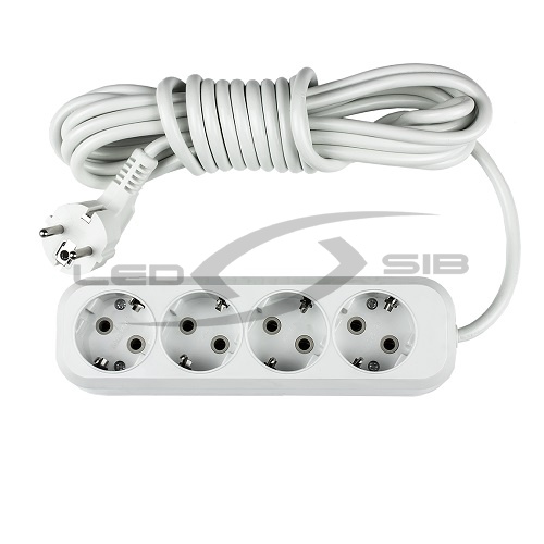 Удлинитель УЗ-4-5-GRAND 4-х местн с заземлением 5м 8145 IN HOME