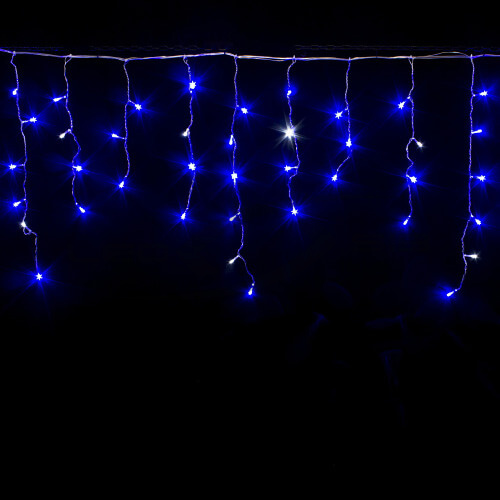 Бахрома LS 184 Led 4,8*0,4 м. провод белый  PVC 2мм  IP54 220V, кабель питания 1,5 метра