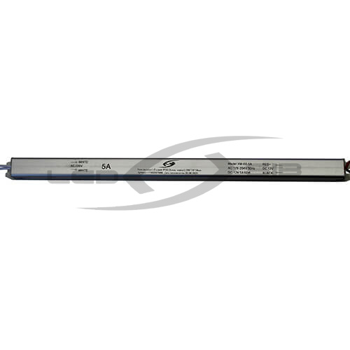Блок питания LS узкий 60W DC12V 5A IP33 AC 170-265V (Алюм. корпус) 290*18*18мм