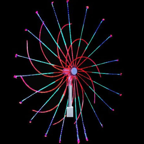 Светодиодная светодинамическая конструкция ФЕЙЕРВЕРК  Колесо,,D3000, 50W,IP65 мульти