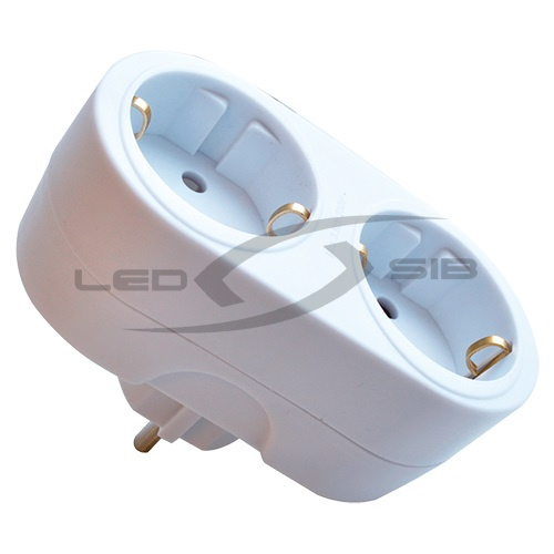 Двойник R-2G 2 местн. с з/к 16А белый 4270