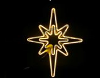 Светодиодная полярная звезда LS Neo-Flex, длина 500 мм, ширина 440 мм, без контроллера, белая