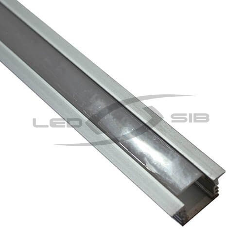 Встраиваемый алюминиевый профиль (с экраном) LS-СС-042, 2000х17.5х12.2мм