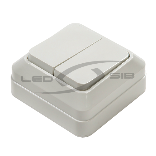 Выключатель накл 2кл BOLLETO белый 7023