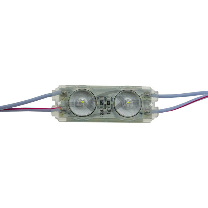 Светодиодный модуль LS E2 с линзой SMD 2835/2LED 50х17х7мм max 1W 130 Lm IP65 (Провод 15см) 175°