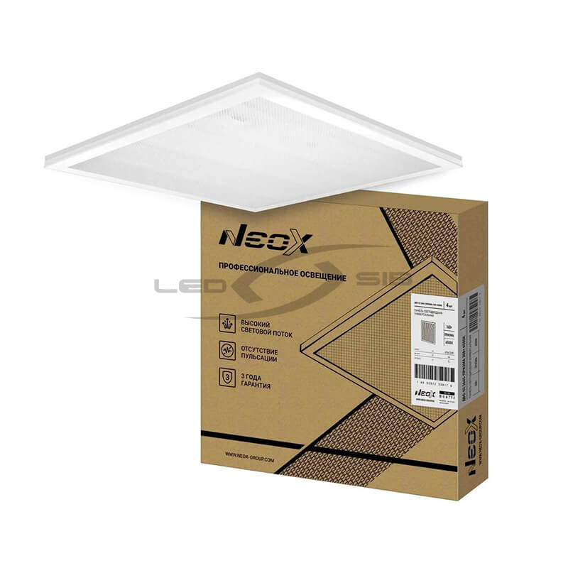 Панель сд ДВО-02 3665-ПРИЗМА 36W 230V  595х595х15 NEOX