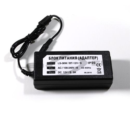 Блок питания LS 36W 12V 3A IP20 (Пластиковый корпус)