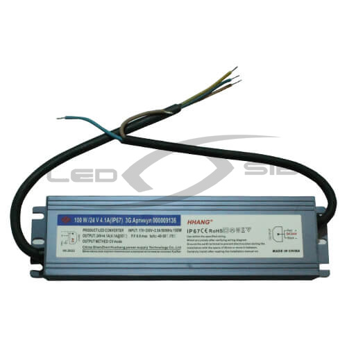 Блок питания влагозащищенный LS Slim 100W DC 24V AC 110-265V 4,2A (алюм) 170*53*18мм 3Y IP67 HH